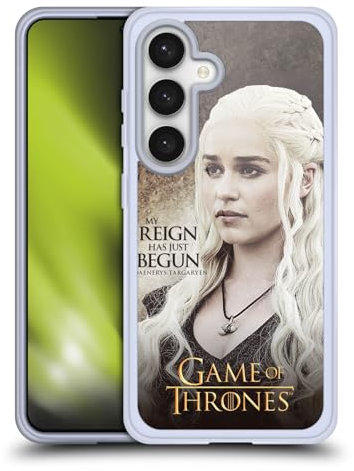 Head Case Designs Offizielle HBO Game of Thrones Daenerys Targaryen Zeichen Zitate Soft Gel Handyhülle Hülle kompatibel mit Samsung Galaxy S24 5G