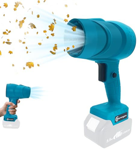 Jet Dry Gebläse für Makita 18V Akku,Tragbarer Luftgebläse,Superjet Ventilator,Akku Laubbläser Turbo-betriebener Strahlgebläse für Autoreinigung,Outdoor,Grillen,Camping, Haartrocknen(Ohne Akku