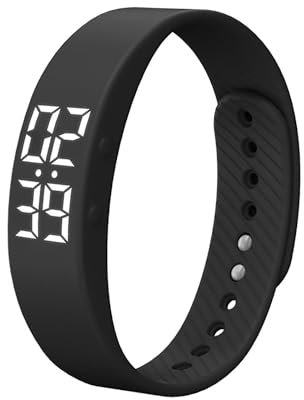 Fitnessuhr Damen Schrittzähler ohne App und Handy Fitness Tracker Herren Mädchen Junge Kinder Fitness Armband Schlaftracker Fitnessarmband Uhr Digital Armbanduhr Laufuhr Kalorien Distanz Sport Wecker