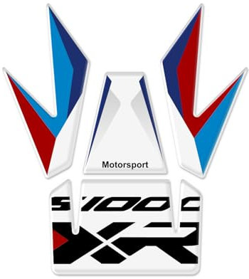 Az Graphishop Paraserbatoio Resina 3D Compatibile con BMW S 1000 XR 2024 Protezione da Urti e Graffi Accessori Moto Made in Italy GP-1063 (Motorsport)