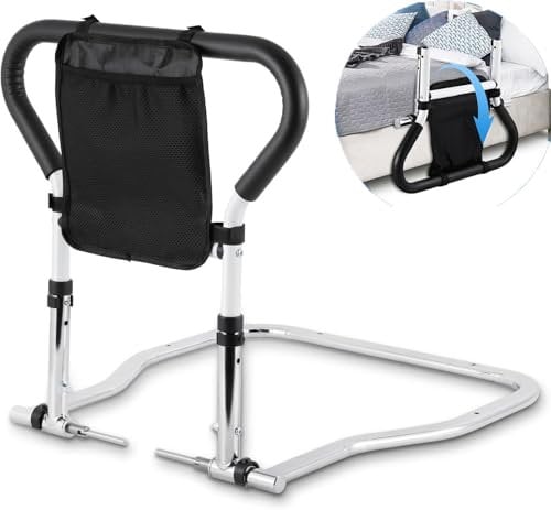 Bettgeländer, Sicherheits bettgitter, Bettschutzgitter, faltbares Bett hilfsgitter mit Aufbewahrungstasche, sicherer Handlauf für Senioren, Aufstehen aus dem Bett für Schwangere, ältere Erwachsene