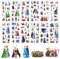 Chukua 12 Stück Cartoon Aufkleber, 3d Puffy Sticker Mädchen, Aufkleber Wasserfest, Kinder Sticker Set Mitgebsel Kindergeburtstag Gastgeschenke für Skateboards, Bottle, Tablets, Schultaschen, Türen