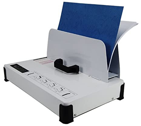 IUBGFTO Thermobindegerät, Thermobindesystem, Universal-Thermobindegerät für mittlere Beanspruchung, 1-50 mm Bindestärke, Universal-Thermobindegerät, Infrarotlichterkennung, Heißschmelzgerät, Con