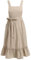 Odizli Kochschürze Damen Vintage Retro Rüsche Leinen Baumwolle Koch Schürze Frauen Küchenschürze Kittelschürze Aprikose Einheitsgröße