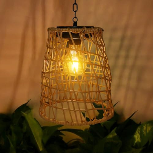 Solarlaterne FüR AußEn HäNgend, Solar Laternen FüR DraußEn, Helle solar-laterne Deko, mit Metallkette und Haken FüR Terrassen Balkon Terrasse Gartendeko