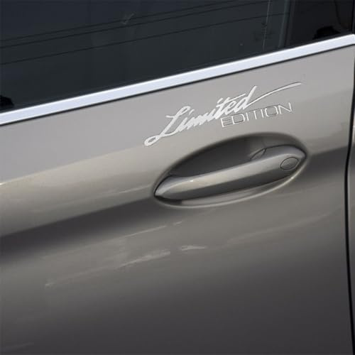 Ygjuetd Auto-Metall-Aufkleber,Auto-Sport-Aufkleber,Auto-Dekoration-Zubehör,für Toyota Prius Corolla Verso IQ Yaris Avensis GT86,B-Silver