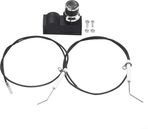 Elektronisches Grillzünder-Set mit 2 Ausgängen für 71,1 cm große Grills mit Keramik-Zündstift, AA-Batterieabdeckung