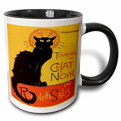 Teetasse Bedruckt Keramik Tasse 330Ml, Le Chat Noir – Werbung, Jugendstil, Schwarze Katze, Katze, Katzen, Chat Noir, Le Chat Tassen Mehrfarbig Für Kollegin Männer Kaffeeliebhaber