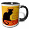 Teetasse Bedruckt Keramik Tasse 330Ml, Le Chat Noir – Werbung, Jugendstil, Schwarze Katze, Katze, Katzen, Chat Noir, Le Chat Tassen Mehrfarbig Für Kollegin Männer Kaffeeliebhaber