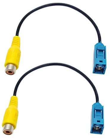 MVOSJFIE 2X Fakra Reversing AV-IN Camera Video Connection Cable Parking Adapter - Fakra to Video Cable Adapter