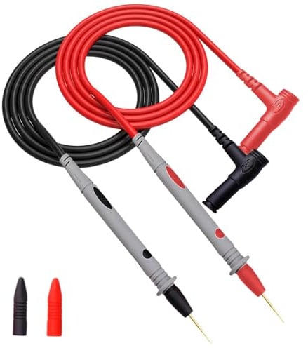 Silicone Multimeter Test Leads Kit, Test Leads Multimeter Probes Electrical Lead Testing Set Compatible with Clamp Meters KET20 & Digital Multimeters