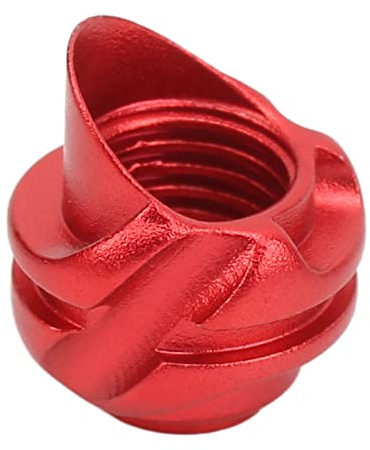 Dilwe Bogen-Peep-Visier, Compound-Bögen-Zubehör, 37-45-Grad-Peephole-Set mit Kappe, CNC-Aluminiumlegierung (Rot)