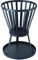 Unibos | Robust Portable Steel Brazier Patio Fire Basket | Ambiance & Warmth | Perfect For Outdoor, Camping Garden, Patio, Summer BBQ, Bonfire & Picnic