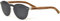 GOWOOD Zebraholz Runde Sonnenbrille für Herren und Damen mit spezieller einteiliger schwarz polarisierter Linse