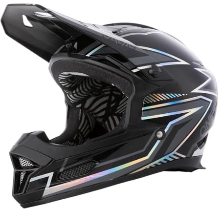 O'NEAL | Mountainbike-Helm | MTB Downhill | Robustes ABS, Ventilationsöffnungen für Luftstrom & Kühlung, ABS Außenschale | Fury Helmet Rapid | Erwachsene | Schwarz | Größe M