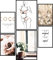 Urhome Poster Set Coco Glamour A3 Bilder für Schlafzimmer Esszimmer Wohnzimmer Deko (2x A3 + 4x A4) Kunstdruck 6 teilig Wandposter Motive Bilderwand ungerahmt