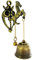 Tiardey Vintage Metall Türklingel Retro/Klassisch Magnetische Windspiele Dekoration für Ladenbesitzer,Wand Tür Ornamente Indoor Outdoor-Pferd