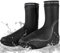 Winter Thermo Überschuhe Fahrrad, Regenüberschuhe rutschfest Herren Damen Winddicht Schuhüberzug für Radfahren Rennrad MTB Fahrrad,Schwarz,L