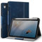 Antbox Case for iPad Mini 7 (A17 Pro), iPad Mini 7th/6th Generation (2024/2021) 8.3 inch with Pencil Holder Vegan Leather Smart Cover with Auto Sleep/Wake Stand Function (Blue)