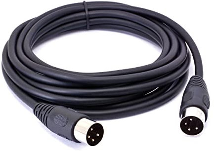 HTGuoji 4 Pin DIN Plug Connector Cable, 4 Pin to Male Adapter Extension for DVR & DIN Audio Devices (3 Meter / 9.8 FT)