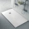 Piatto Doccia 70x200 Bianco in Marmo Resina, Effetto Pietra, Karen (70x200, Bianco)