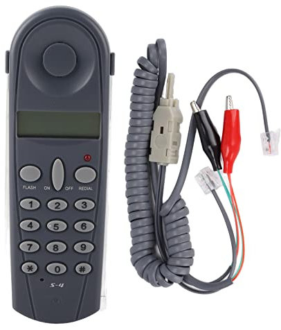 Telephone Line Tester Cable Set with Connectors and Joiner for Home Office