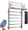 LNXGJJ Scaldasalviette Elettrico WiFi Intelligente Radiatore Scaldasalviette 620 x 500 mm 75 W Termoarredo Elettrico da Bagno Controllo Vocale Pieghevole Grigio Pistola Asciugabiancheria da Parete