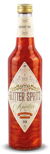 Glitter Spritz - Das Original - Aperitivo 15% vol. - Glitzer Cocktail Aperitivo mit Bitter Orange, Rhabarber & Kräutern - Premium Aperitif für Italian Spritz & besondere Anlässe zum Feiern (1 x 0,7L)