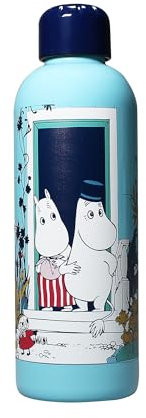 Half Moon Bay Wasserflasche Metall (500ml) Geprägt - Mumin, Türschwelle