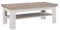 Forte ILOPPA Couchtisch 120, Wohnzimmertisch, moderner Sofatisch, Beistelltisch, Holzwerkstoff, Nelson Eiche Holzdekor/Schneeeiche Holzdekor, 120,6 cm breit x 45,3 cm hoch x 60,4 cm tief