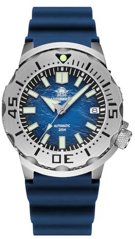 ADDIESDIVE luxuriös Herren Automatikuhr NH35A Analoguhr aus Edelstahl Taucheruhr 200M AD2047