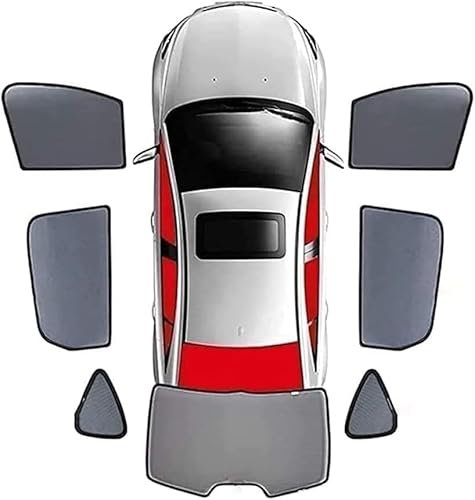 guomaohua Auto Parasoles para-Volkswagen Tiguan 2018-2023,Delanteras Trasera Laterales Ventanas Boquear Los Rayos UV Y El Calor Proporcionar Privacidad,7 Pieces - Complete Vehicle