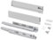 Emuca - Schubladen-Kit für Küche und Bad mit 3D-Regelung, Höhe 93mm, Tiefe 270mm, 40 Kg, sanftes Schließen, Panels nicht enthalten, Stahl, Weiß