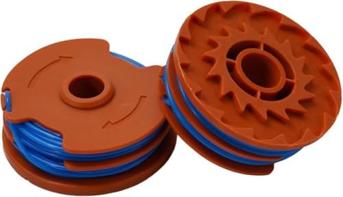YUETTYY 2/6PCS Strimmer Spool & Line For MacAllister MGT35025 MGT45028 MGT60030 Grass Trimmer Replacement Accessories Spool Line (2PCS)