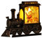 Weihnachten LED-Laterne,LED Schneelaterne,Glitzernde Leuchte Weihnachts-Schneekugel-Laterne für Thanksgiving Halloween Weihnachtsdekoration und Geschenk,LED Laterne mit Schneegestöber (Kleiner Zug)