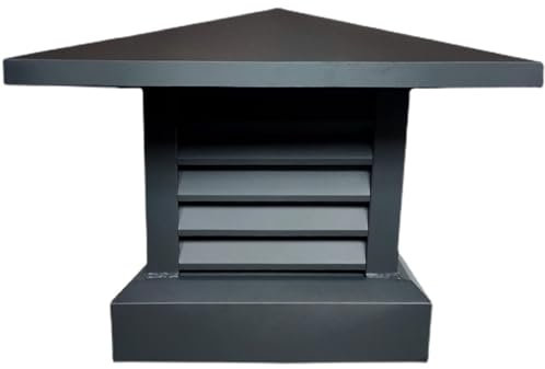 QHLMLL Capuchón cónico imney Cap - Capuchón de ventilación para Techo, capuchón para Chimenea de Villa imney, Cubierta de Lluvia para tubería de aleación de Aluminio, fácil instalación (35 x 35 cm)
