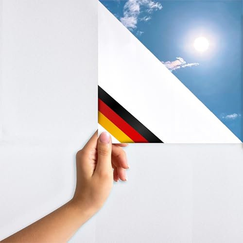 MARAPON® Milchglasfolie blickdichte Verdunkelung [0.75x2 m] inkl. eBook und Videoanleitung - Klebefolie Sichtschutzfolie für Fenster - Fensterfolie - Folie für Fenster Sichtschutz Küche Bad Büro