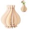 Wooden Vase for Lego Flowers, Wooden Puzzle Flower Vase Display Stand for Lego Roses Sunflower Daffodils Lotus Tulips Home Decoration Gift for Flowers Lovers (Style A)
