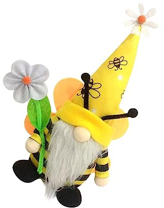 Zerodeko Witzige Festtagsdekoration Bienen Tag Zwergenornament aus Baumwolle für Zuhause und Partydekoration als Einzigartige Wohndekoration