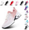 Hitmars Basket Femme Sneakers Chaussure Running Compensee Legere Basquettes Basket Sport Running Shoes Fitness Mode Chaussure de Sport Rose EU 42