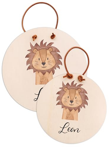wunderwunsch Namensschild Tür personalisiert, Kind, Türschild Kinderzimmer | Türschild aus Holz mit Name, Kinderzimmertür, Namensschilder, Türschilder Namen, Geschenk Baby, Mädchen, Junge, Buchstaben