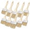 VILLCASE 1 Set Spazzola in Pelo Di Maiale Pennello Barbecue Per Salsa Pennello Truciolo Pennello Per Barbecue Spazzola Per Muratura Pennello Per Stampini Di Legno 10 Pezzi