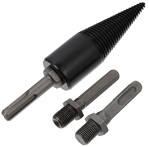 OSALADI 1 Satz Holzbohrern für Holzspalter Bohrer mit Verschiedenen Griffen für Effizientes Spalten von Feuerholz Hochwertiger Kegelbohrer für Holzarbeiten und Schnelle Ergebnisse