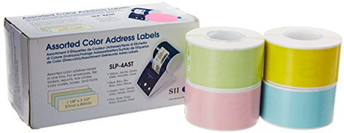 SII Seiko Instruments Etiketten bunt sortiert SLP-4AST