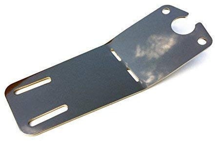 Simson Kennzeichenhalter S50 S51 S53 S70 SR50 Schwalbe KR51/2 Halterung für Rücklichtbefestigung Edelstahl poliert