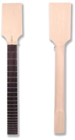 Yinfente Ersatz-Kopfplatte für E-Gitarre, unlackiert, 22 Bünde, für LP ST E-Gitarre, Ersatz-Paddel-Kopfplatte aus Palisanderholz, Griffbrett von Yinfente