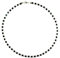 Hämatin Schmuck (Halskette) Hämatin Kette Hämatin Würfel mit Bergkristall Kugeln Verschluss 925er Sterling-Silber Modellnummer 7043