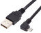 Chenyang Câble USB vers Micro USB 2.0 à Angle Droit 90 Degrés - 5 Broches pour Charge et Transfert de Données - 1,5 m