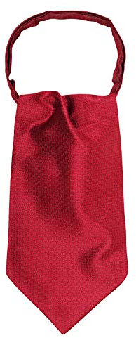 WANYING Herren Krawattenschal Ascotkrawatte Schal Cravat Ties Einfach Schick für Gentleman - Gestreift Dunkelrot