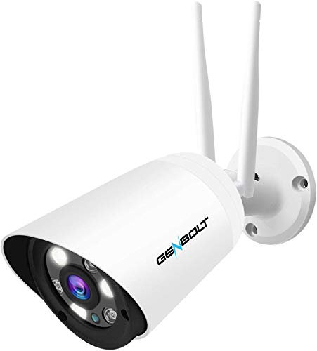 GENBOLT Caméra Surveillance Extérieure,2.4 & 5GHz WiFi Caméra IP, Vision Nocturne Couleur, Détection Humaine, Zoom 4X, Étanche IP66, pour Sécurité Maison/Jardin
